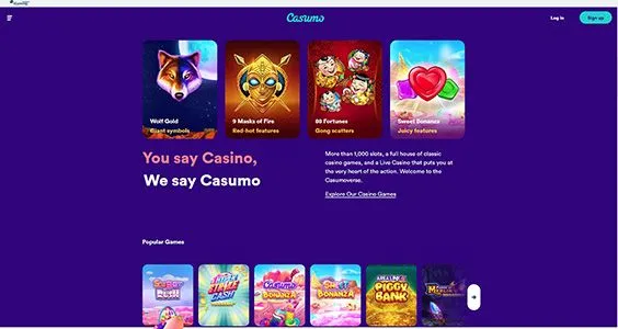 Casumo homepage